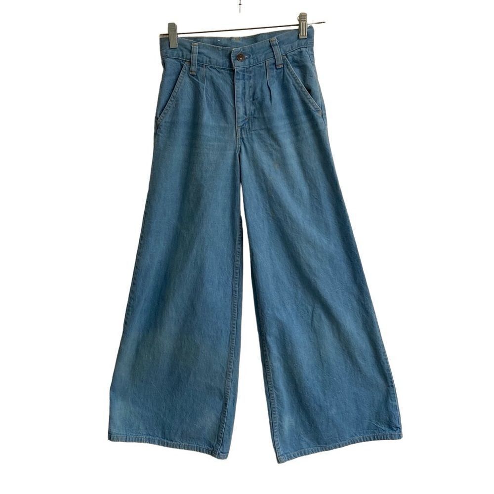 Vintage 60s-70s 781 Orange Tab Wide leg Hippie Flare‎ Levi’s jeans Rare style 25